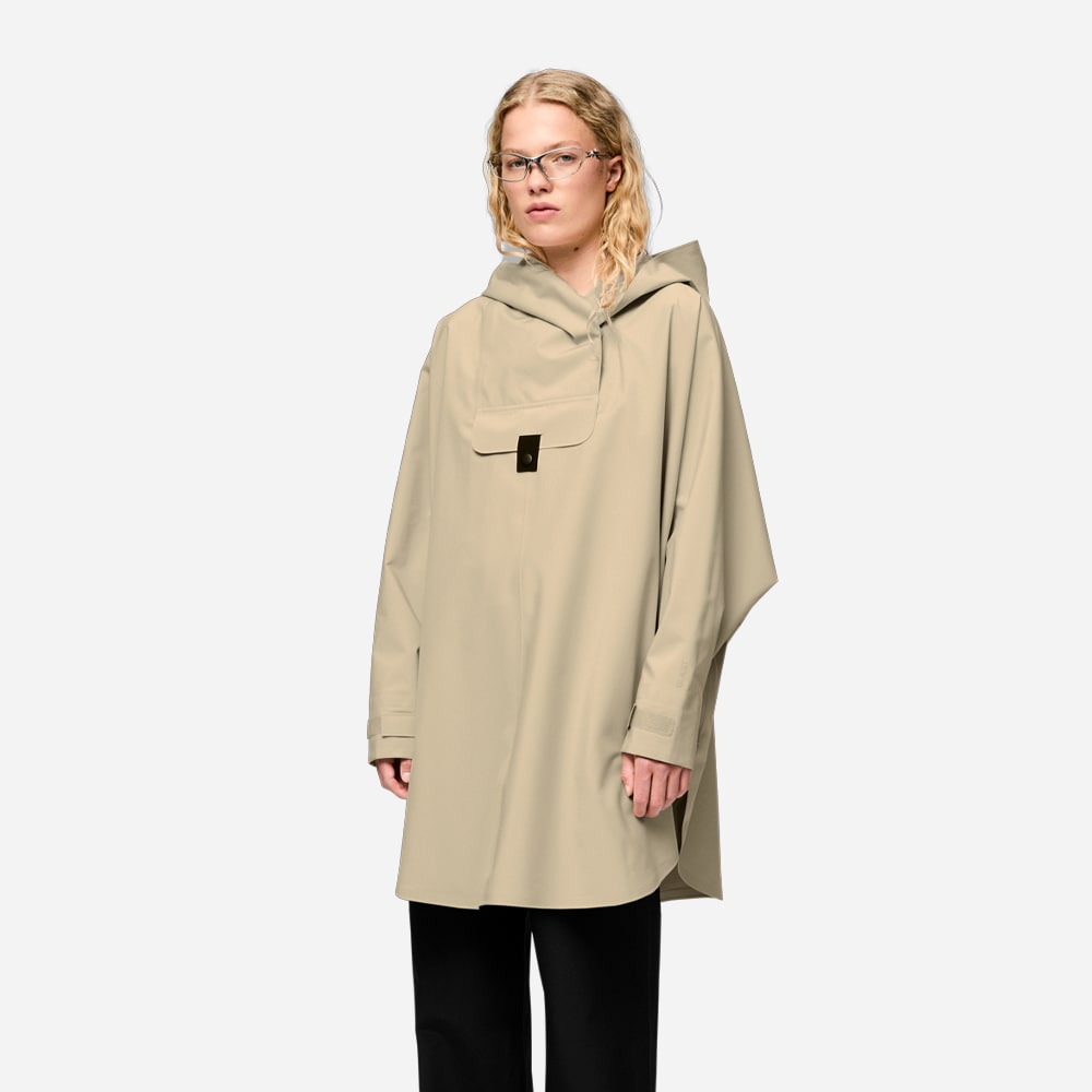 Bergen Poncho - Oakmoss