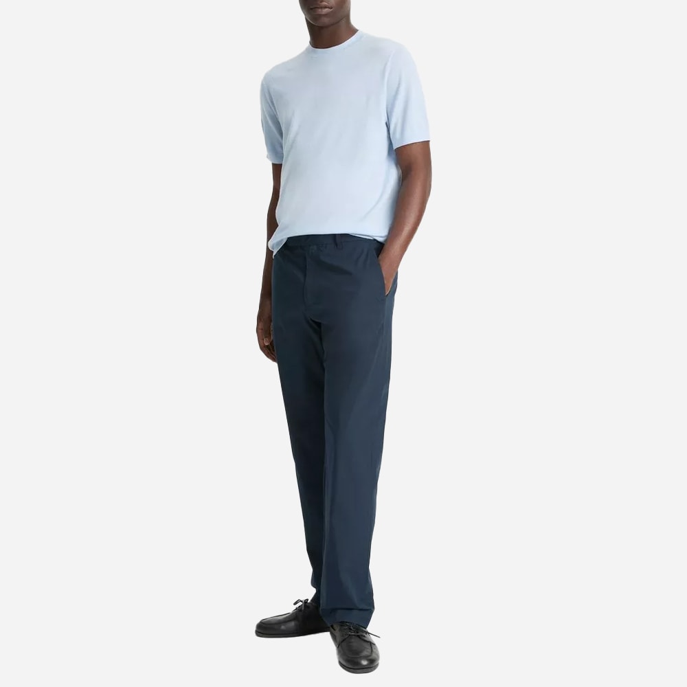 Italian Cotton Extended-Tab Pant - Coastal Blue