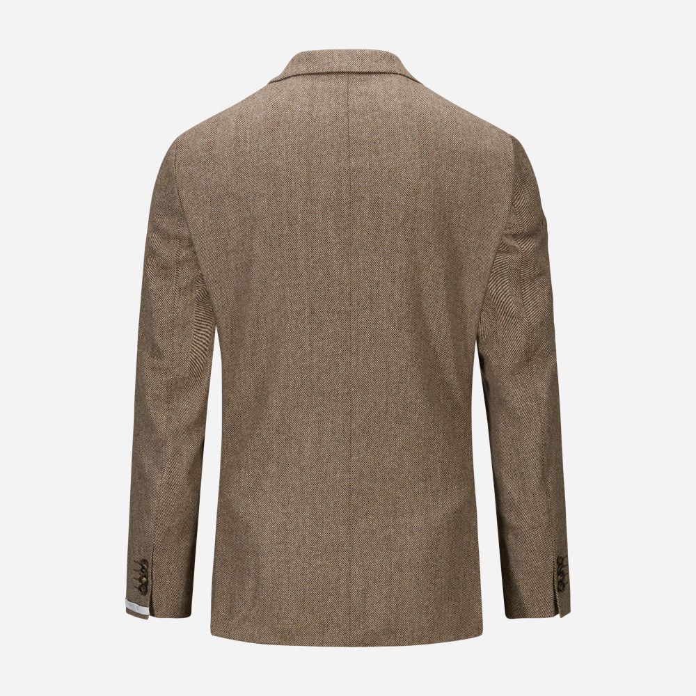 Bilbao - Beige Herringbone