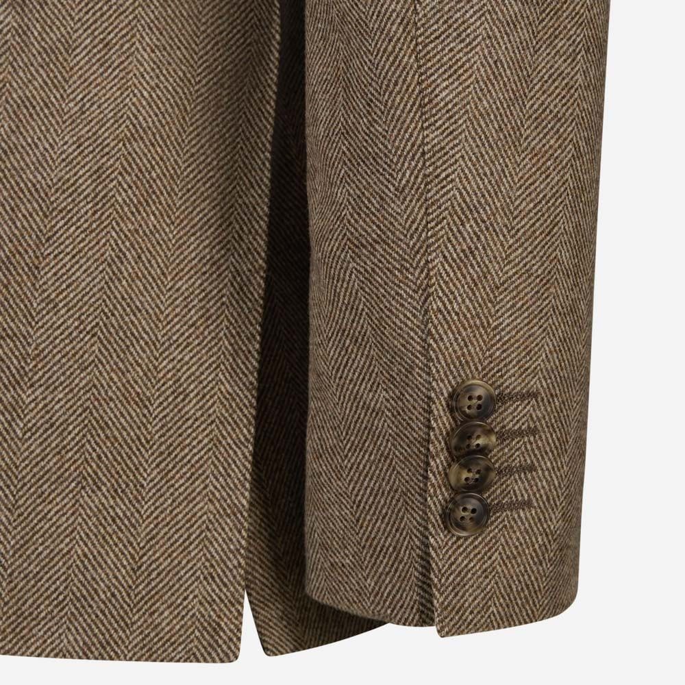 Bilbao - Beige Herringbone