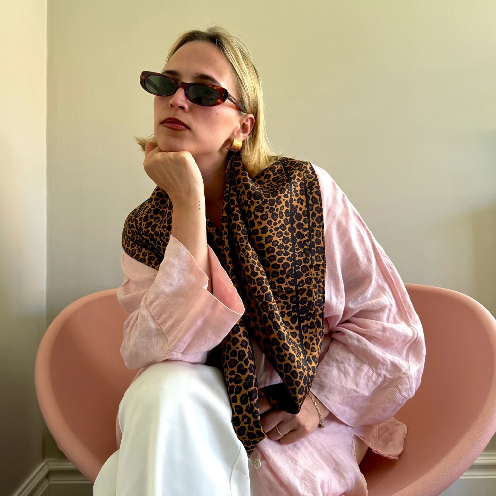 Leo Scarf | 80 Cm - Leopard