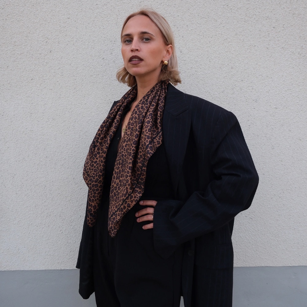 Leo Scarf | 80 Cm - Leopard