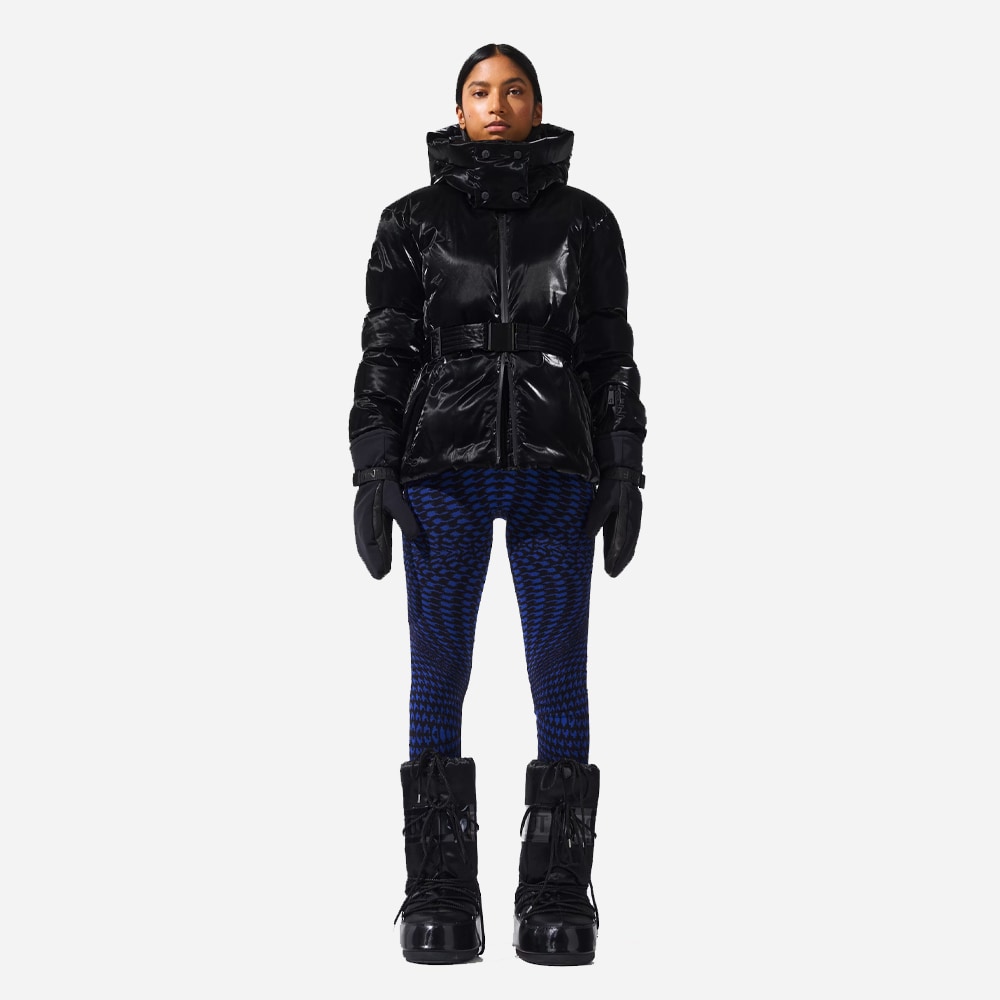 Candice Down Parka Jacket - Liquid Black