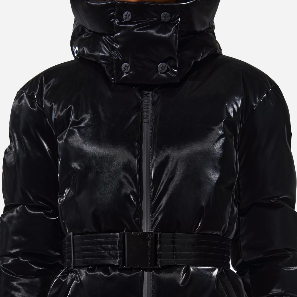 Candice Down Parka Jacket - Liquid Black