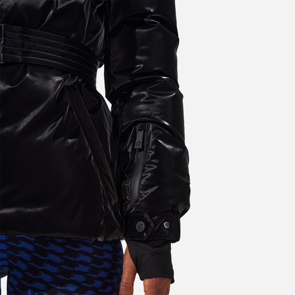 Candice Down Parka Jacket - Liquid Black