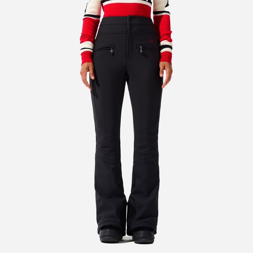 Aurora High Waist Flare Ski Pant - Jet Black
