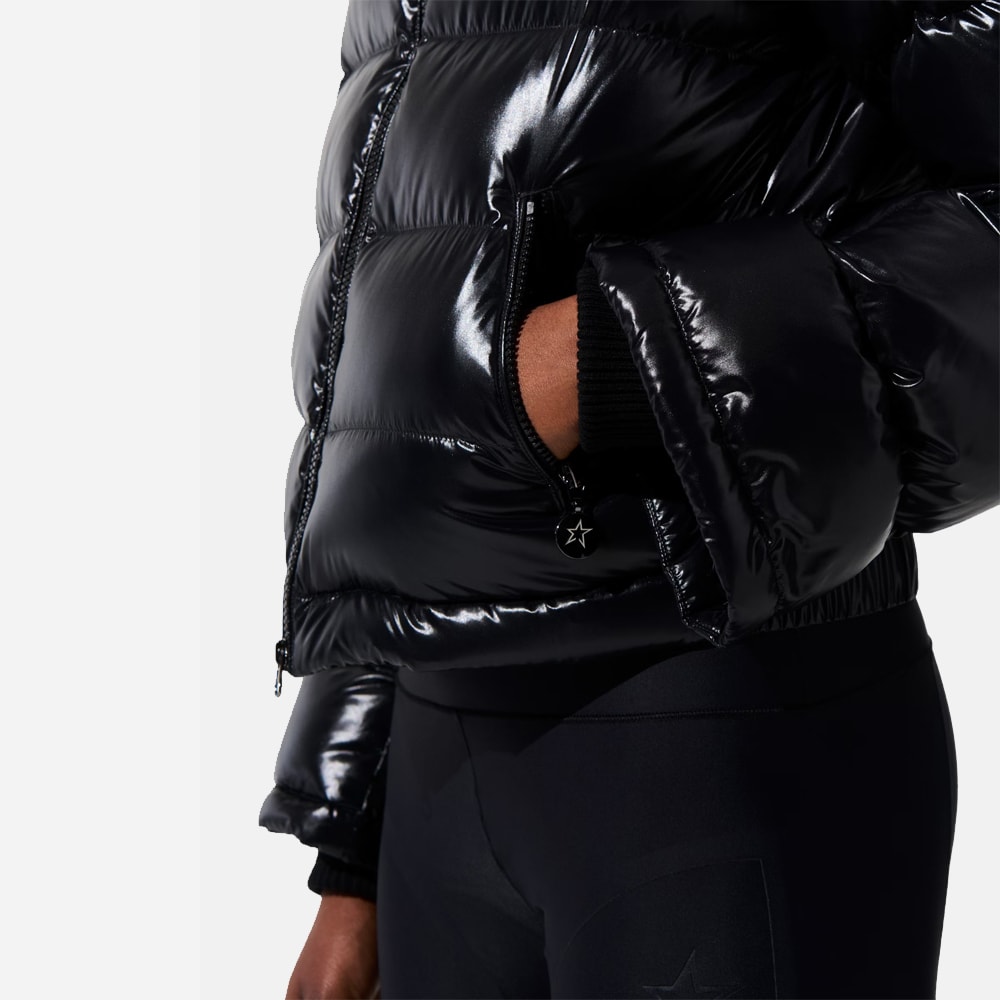 Polar Flare Down Jacket - Black Hi Shine