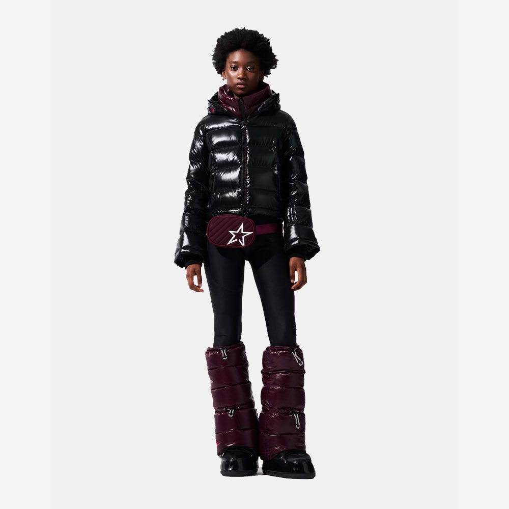 Polar Flare Down Jacket - Black Hi Shine