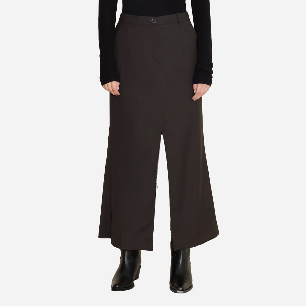 Kiko Wool Skirt - Brown