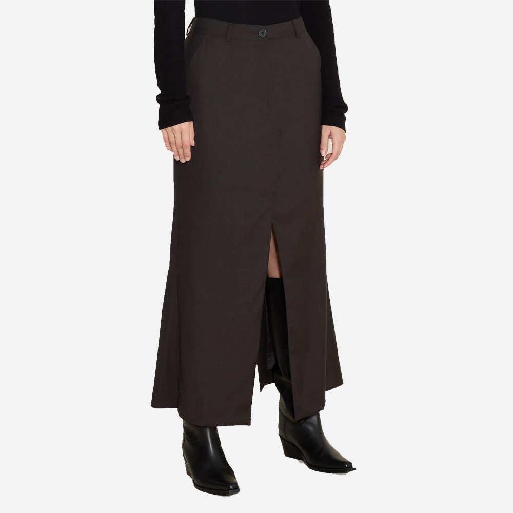 Kiko Wool Skirt - Brown