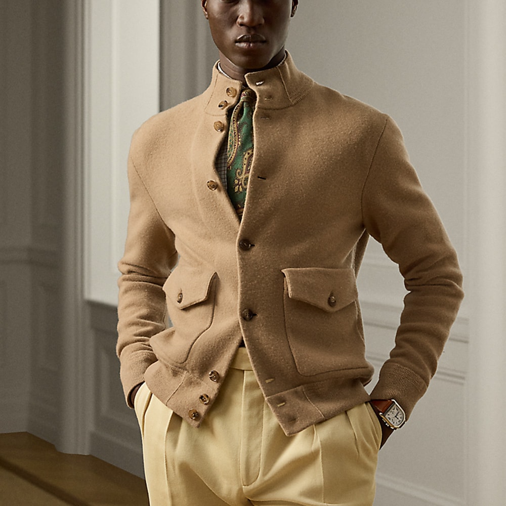 Wool-Cashmere Cardigan - Classic Camel