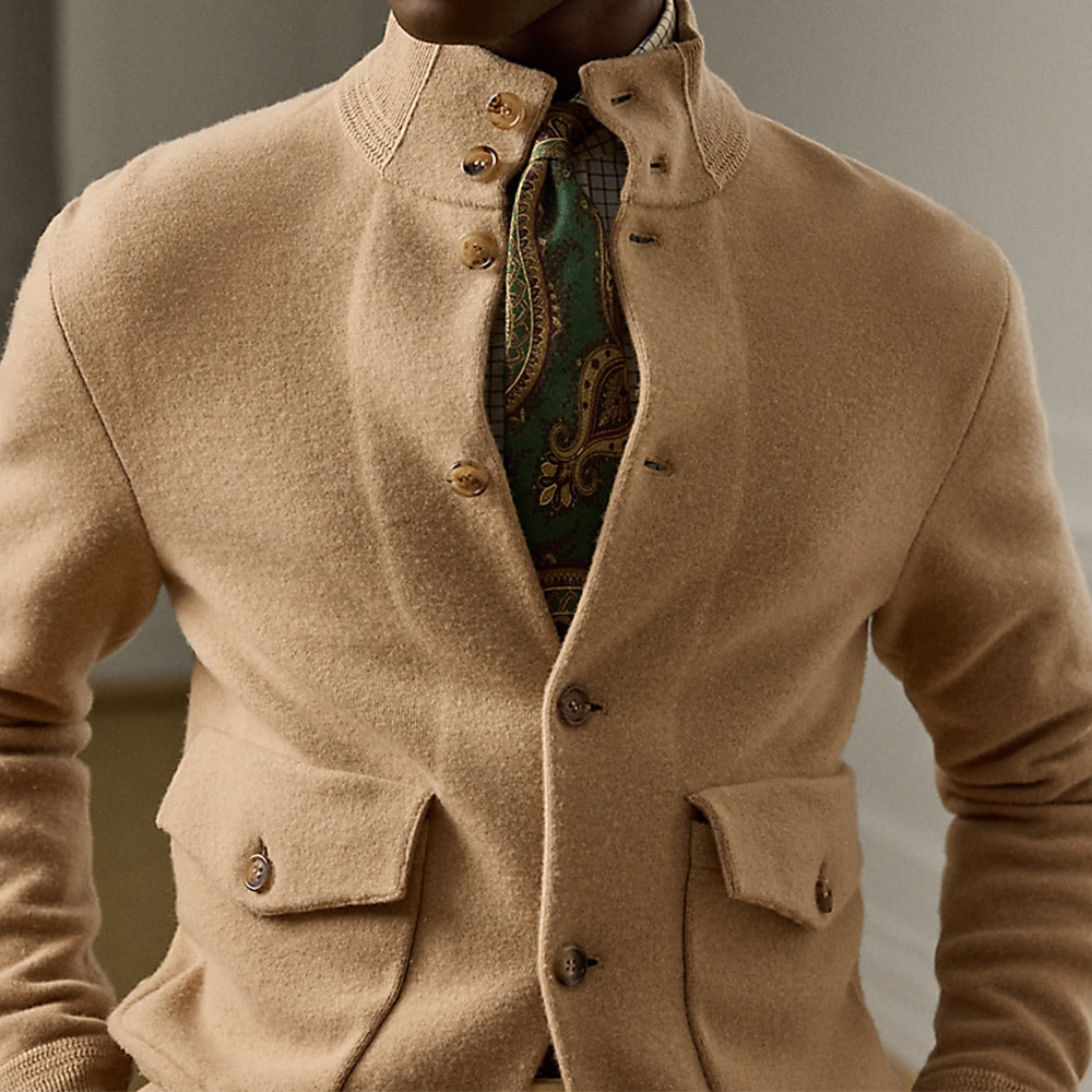 Wool-Cashmere Cardigan - Classic Camel