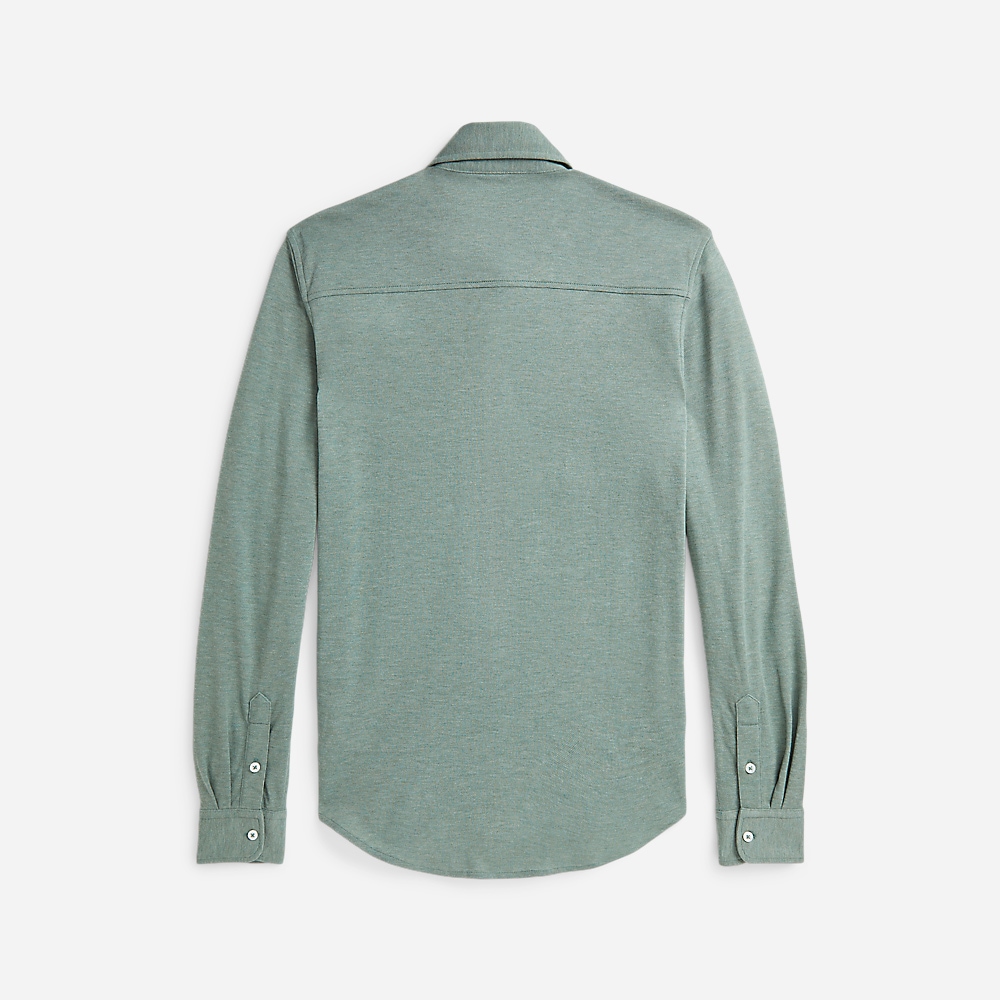 Washed Piqué Shirt - Sea Spray Melange