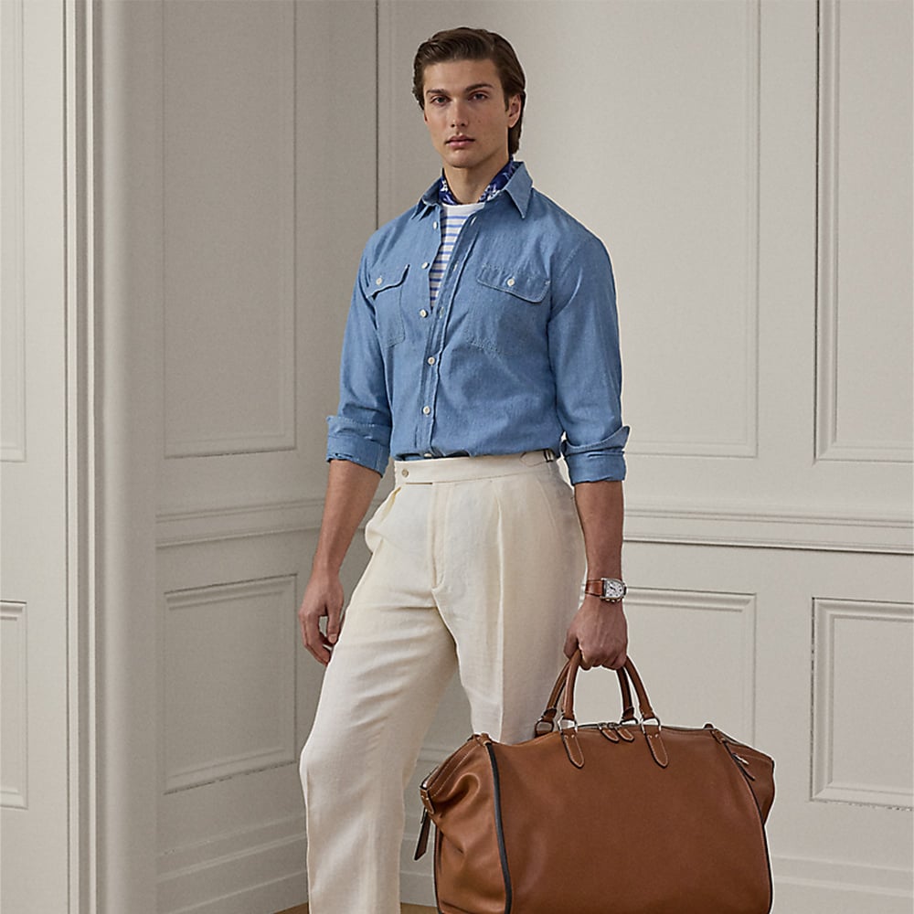 Washed Chambray Shirt - Medium Bermuda Wash