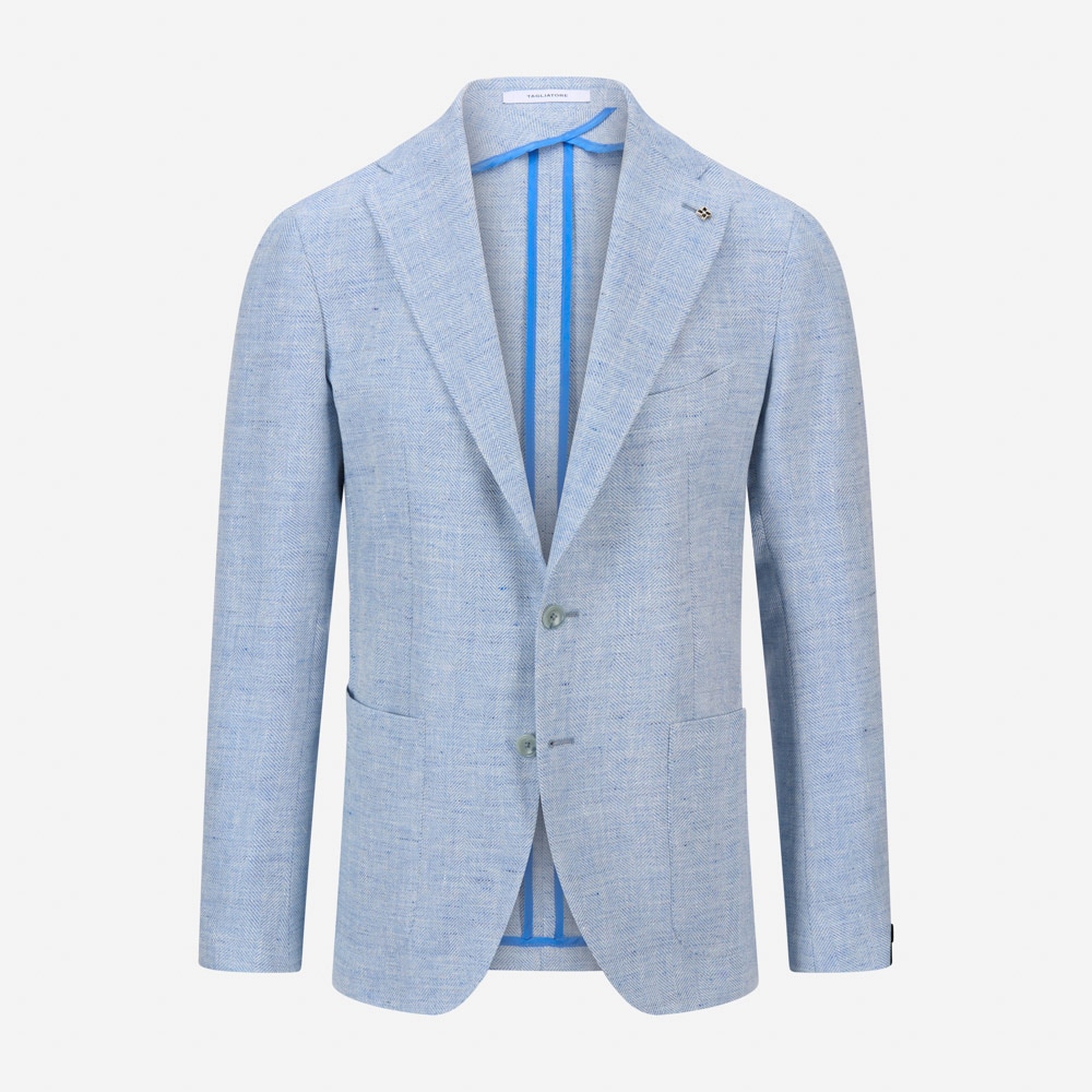 Montecarlo Jacket - Ligth Blue Herringbone