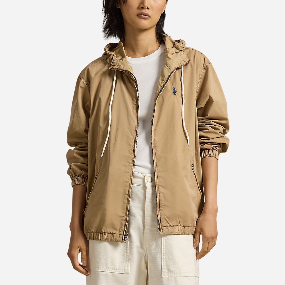Twill Hood Jacket - Cafe Tan