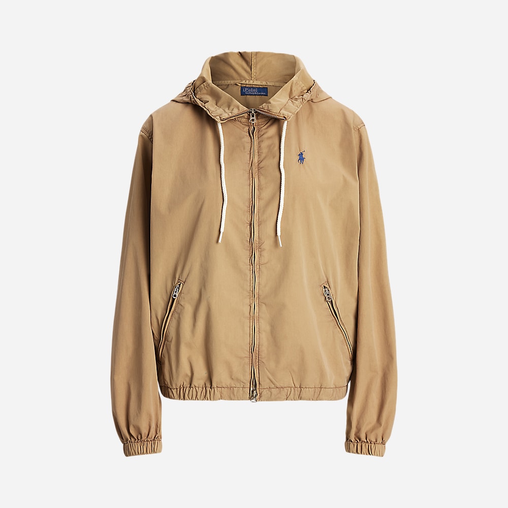 Twill Hood Jacket - Cafe Tan
