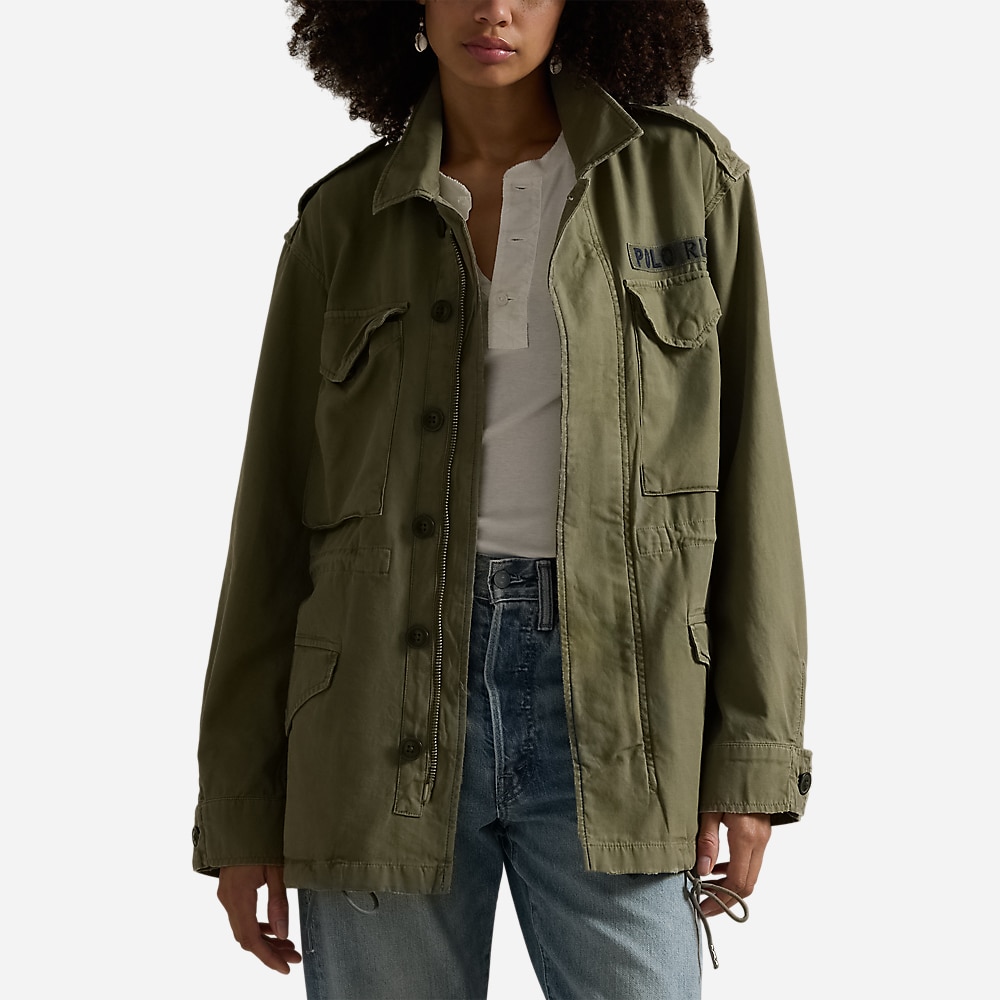 Cotton Twill Field Jacket - Olive Mountain