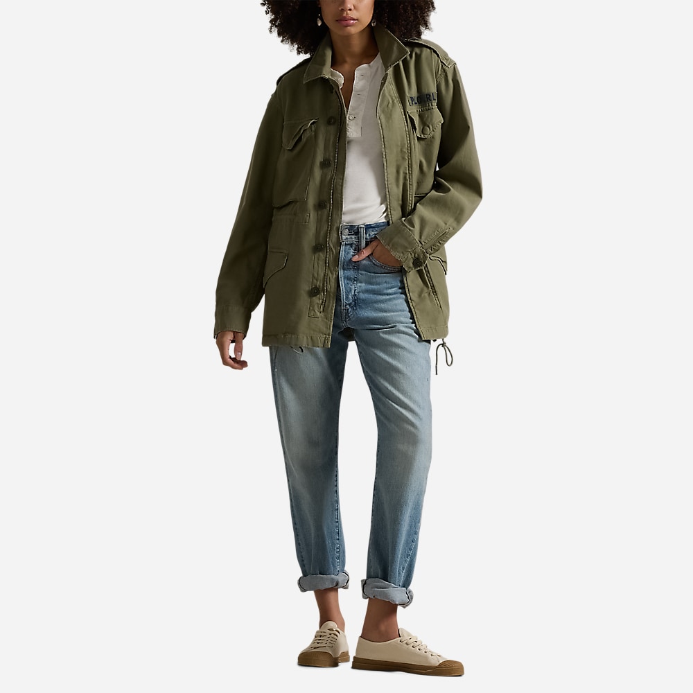 Cotton Twill Field Jacket - Olive Mountain
