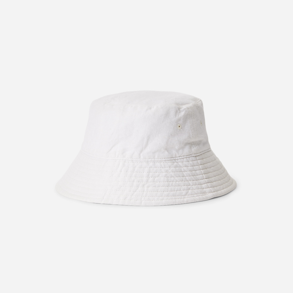 Linen Bucket Hat - Deckwash White