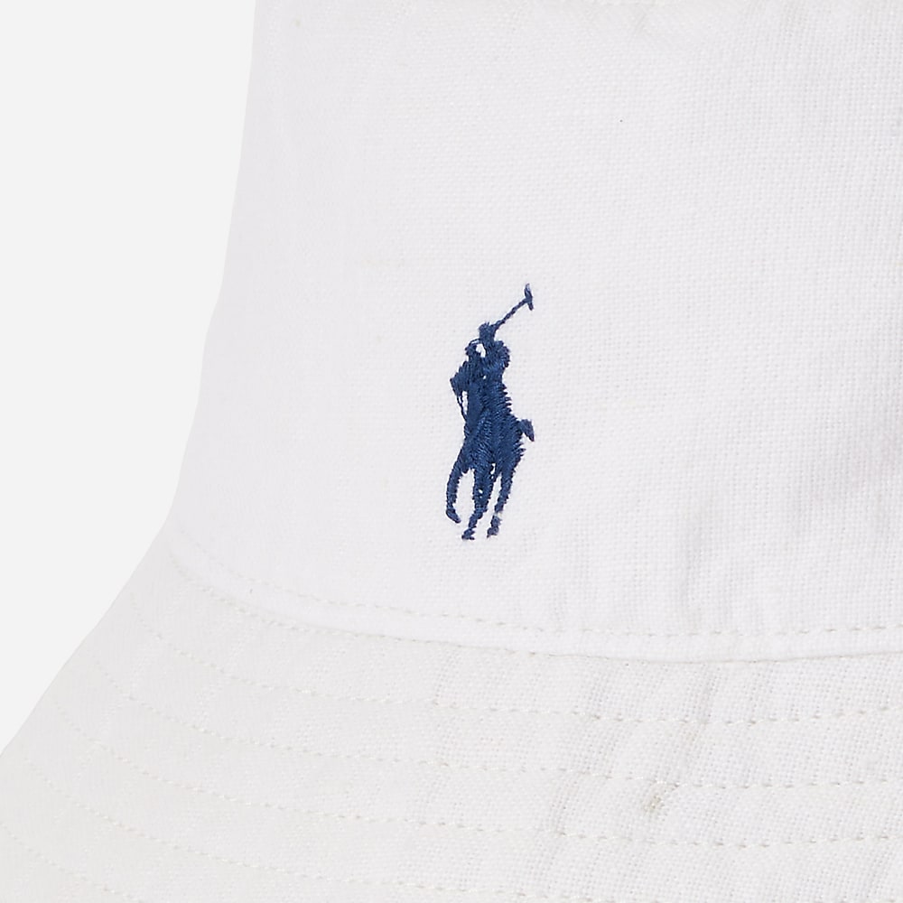Linen Bucket Hat - Deckwash White