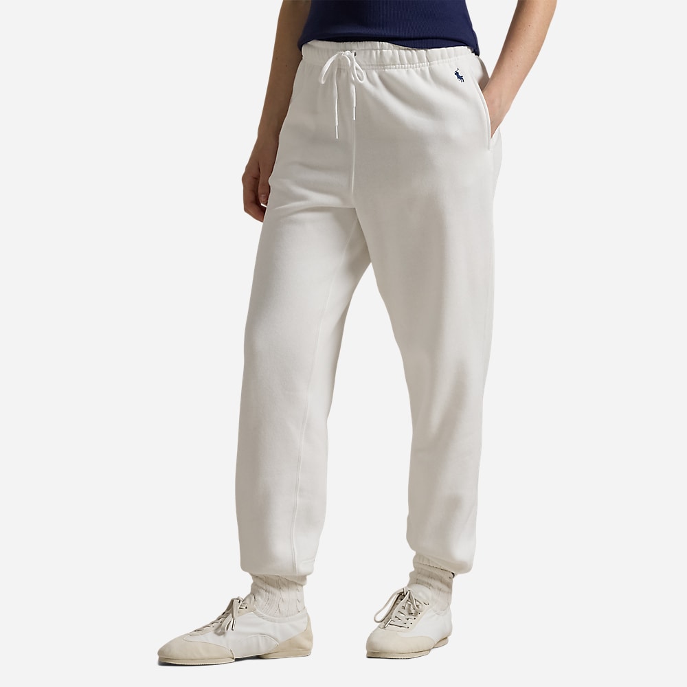 Fleece Athletic Pant - White