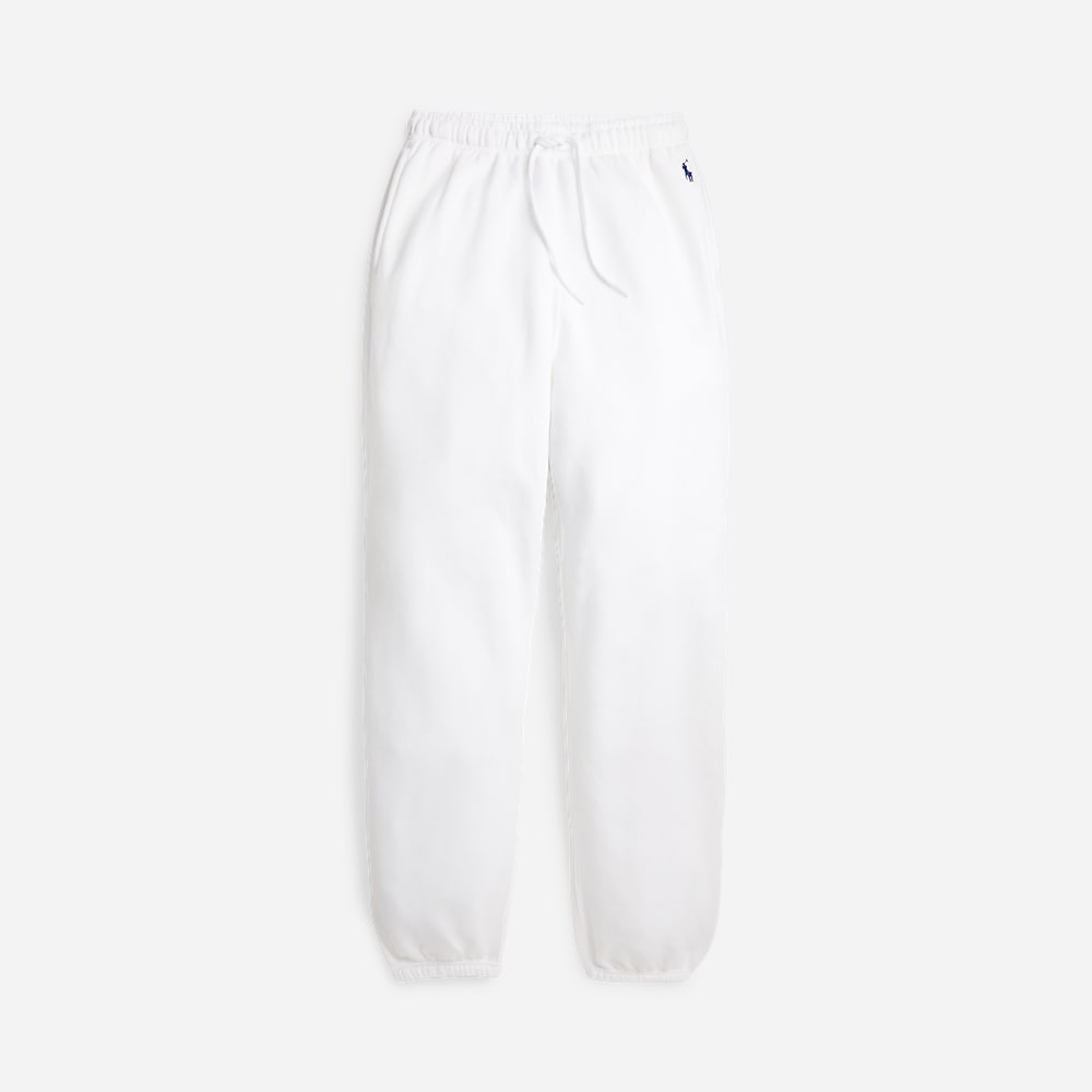 Fleece Athletic Pant - White
