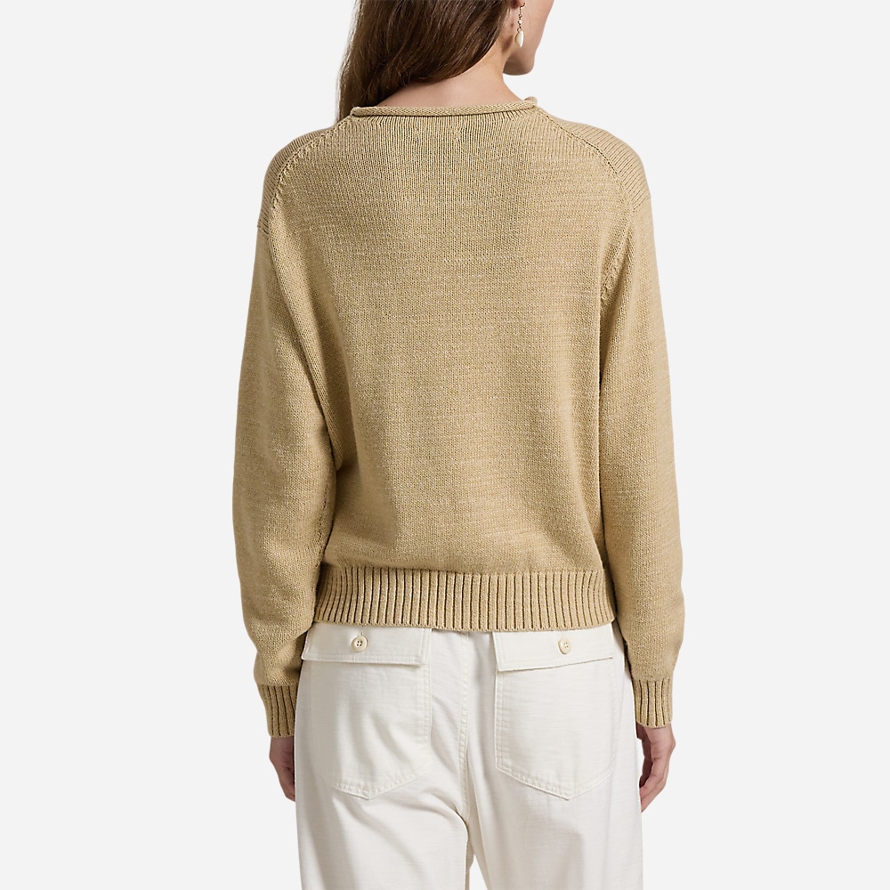 Polo Bear Rollneck Sweater - Tan Multi