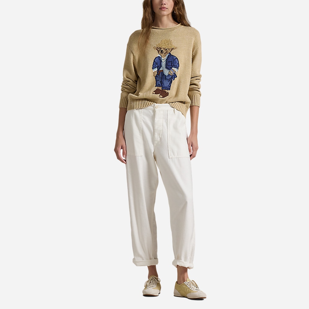 Polo Bear Rollneck Sweater - Tan Multi