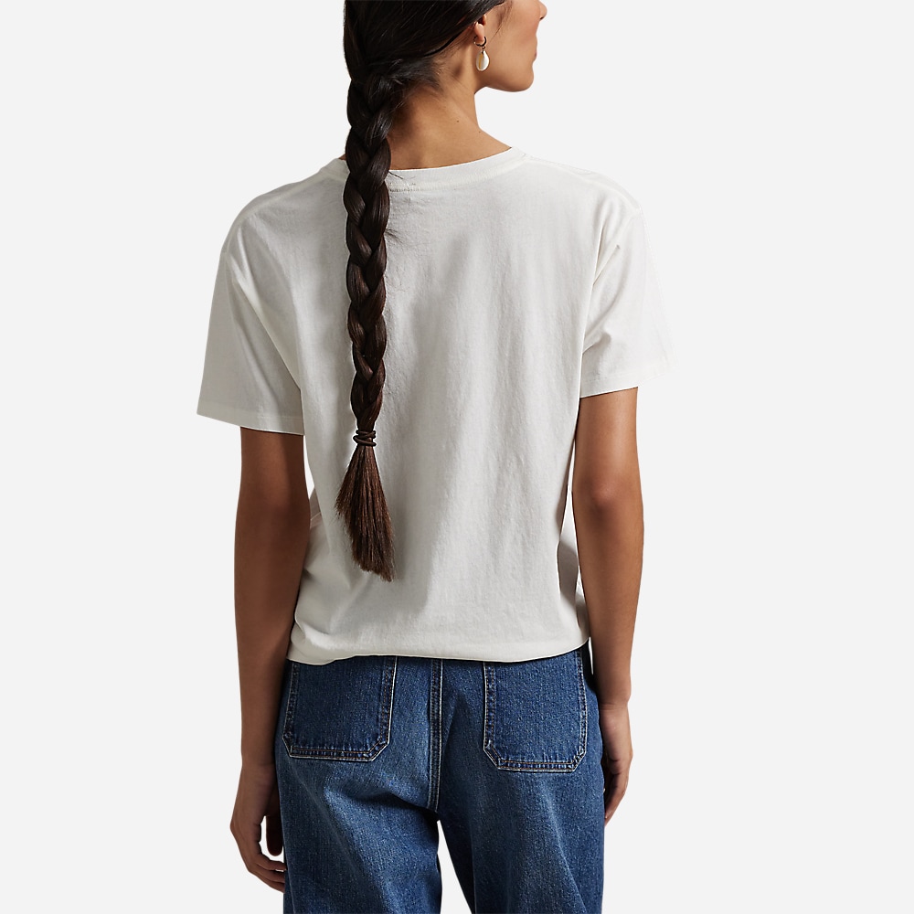 Polo Bear Cotton Jersey Tee - White