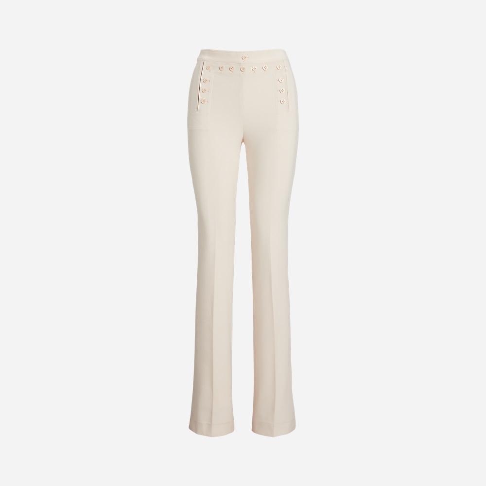 Double-Faced Crepe Sailor Pant - Mascarpone Cream