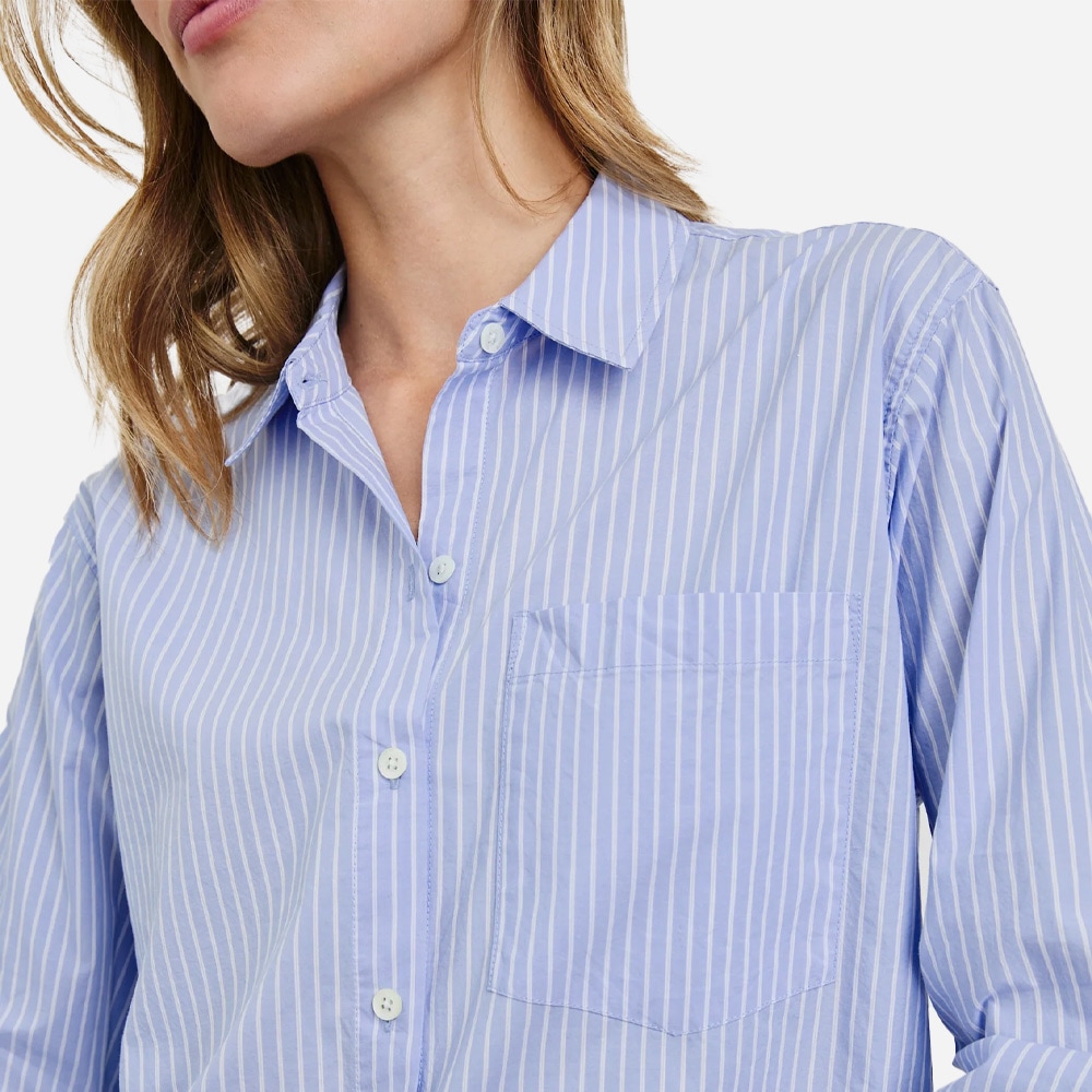 Elsa Shirt - Oxford White Stripe