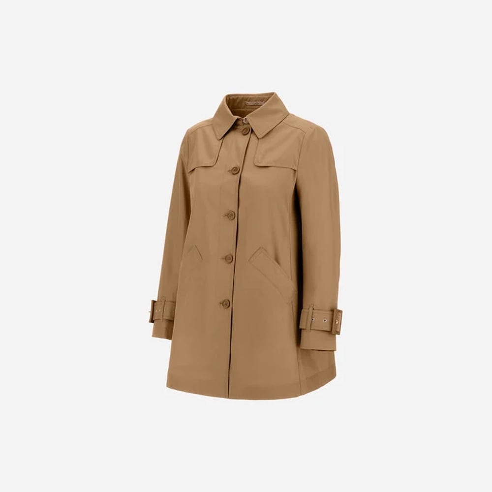 Raincoat In Delon & Monogram - Camel