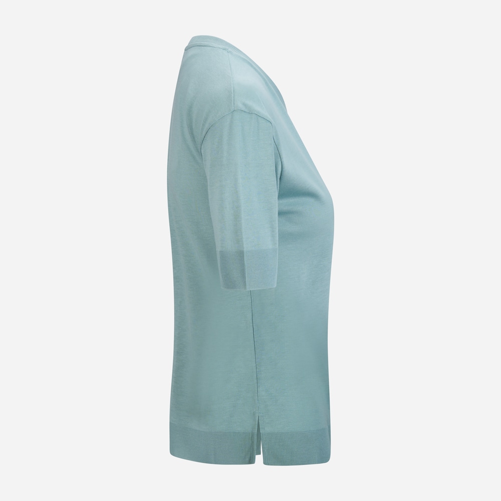 Knitted Sweater - Azzurro Minerale