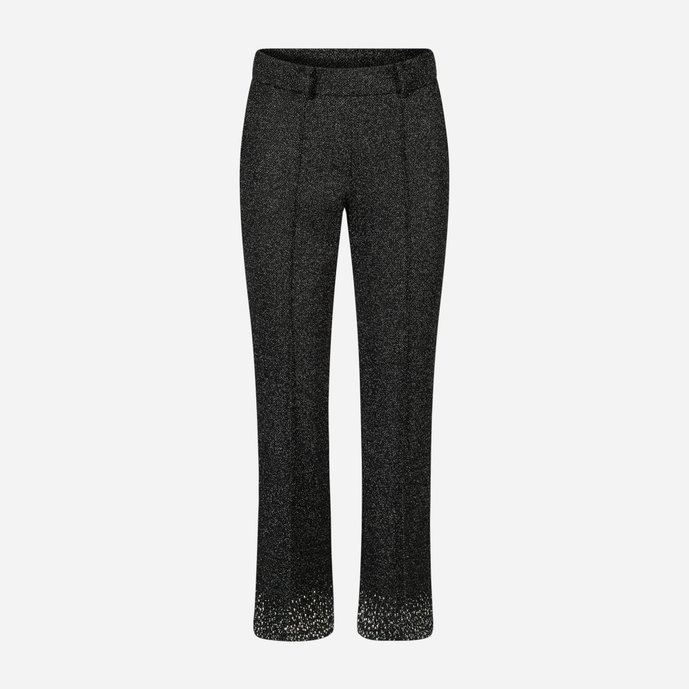 Francoise Cropped - Black Silver Micro Diamond