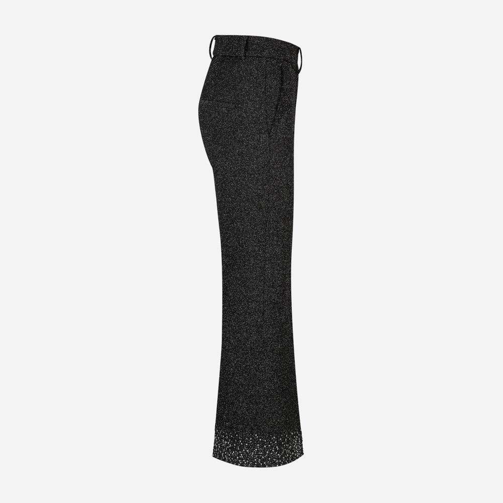 Francoise Cropped - Black Silver Micro Diamond