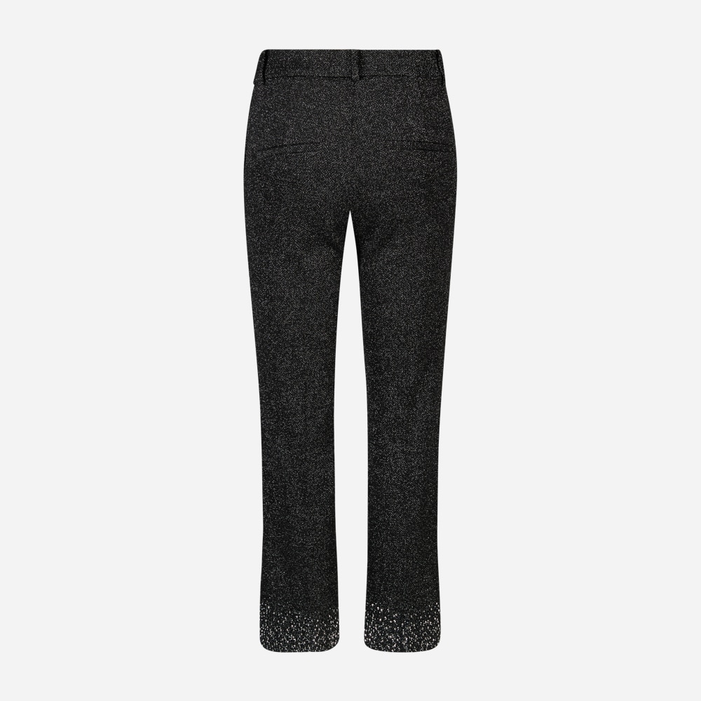 Francoise Cropped - Black Silver Micro Diamond