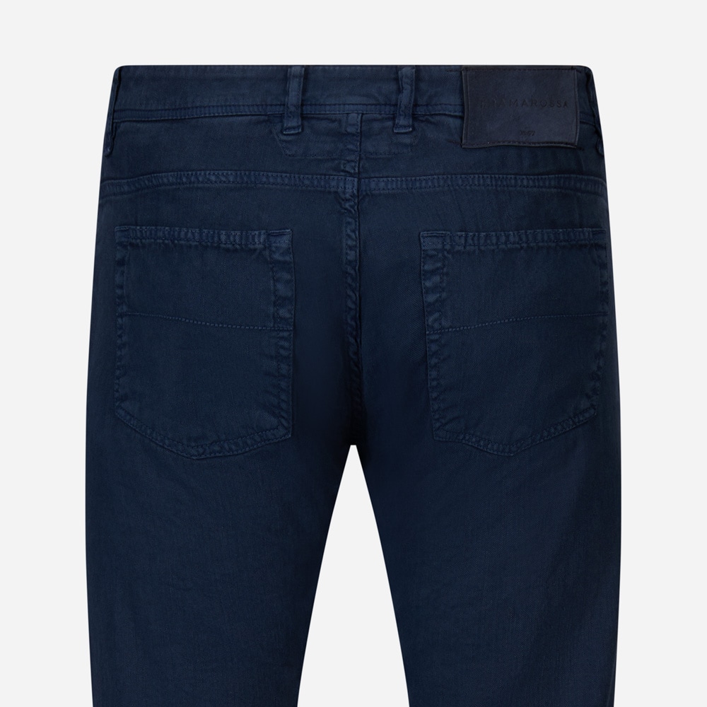 Leonardo Cotton-Linen - Blue