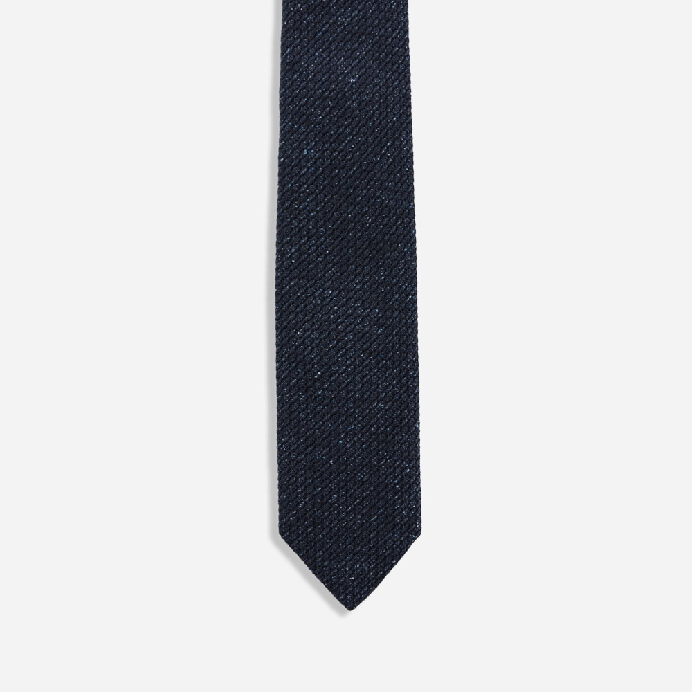Tie Granadine Bottonato - Navy