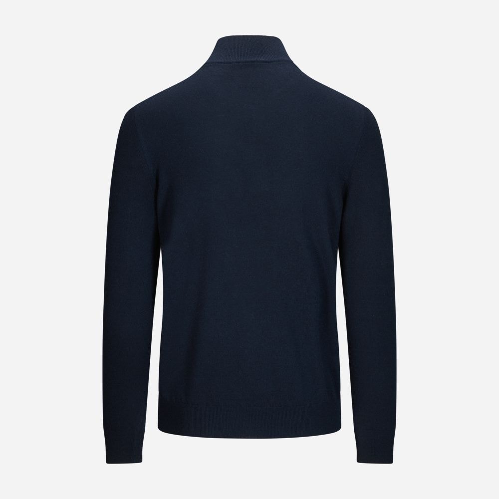 Half Zip Cashmere - Navy