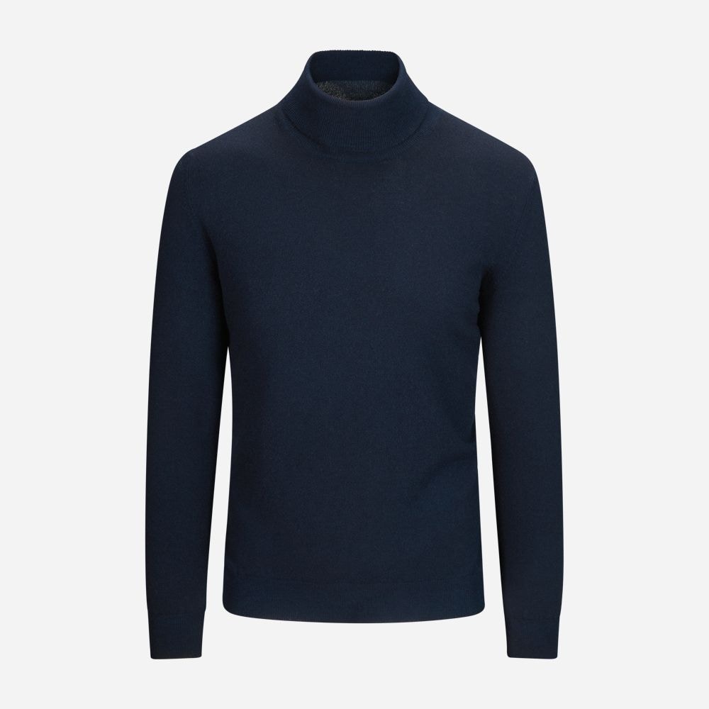 Turtle Neck Cashmere - Navy