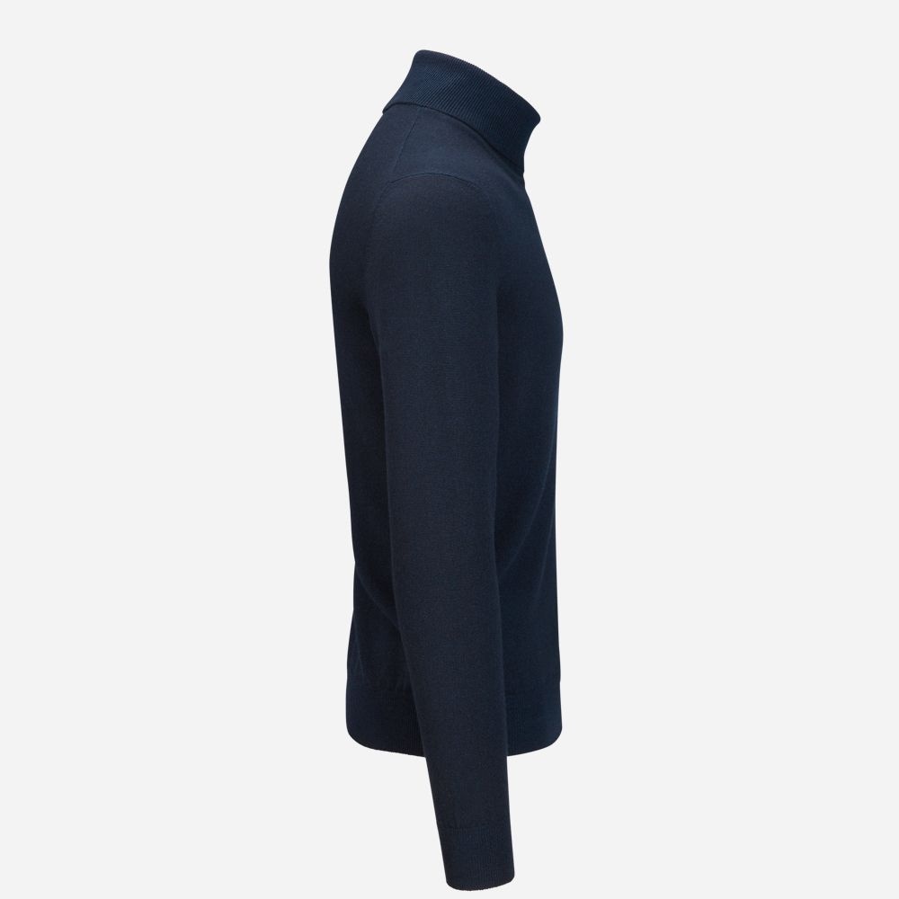 Turtle Neck Cashmere - Navy