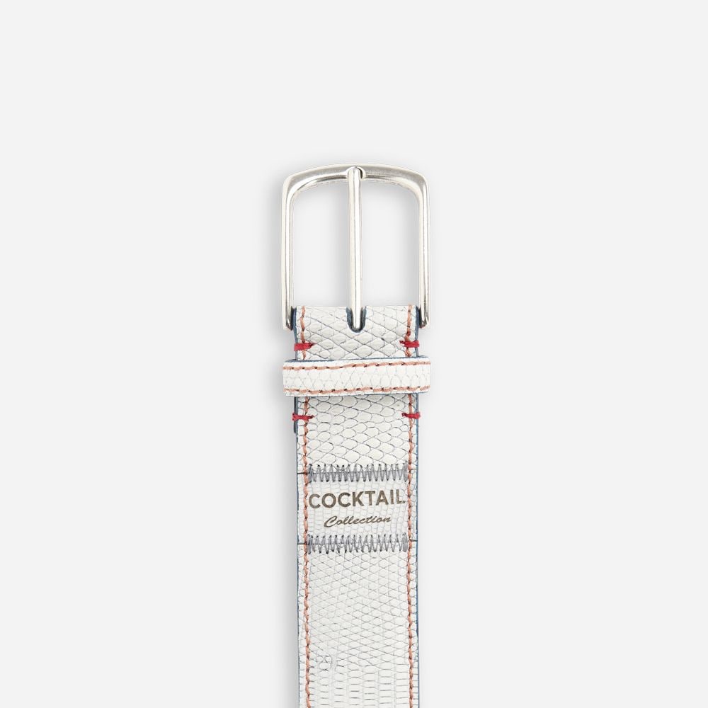 Lizzard Belt - Spritz White