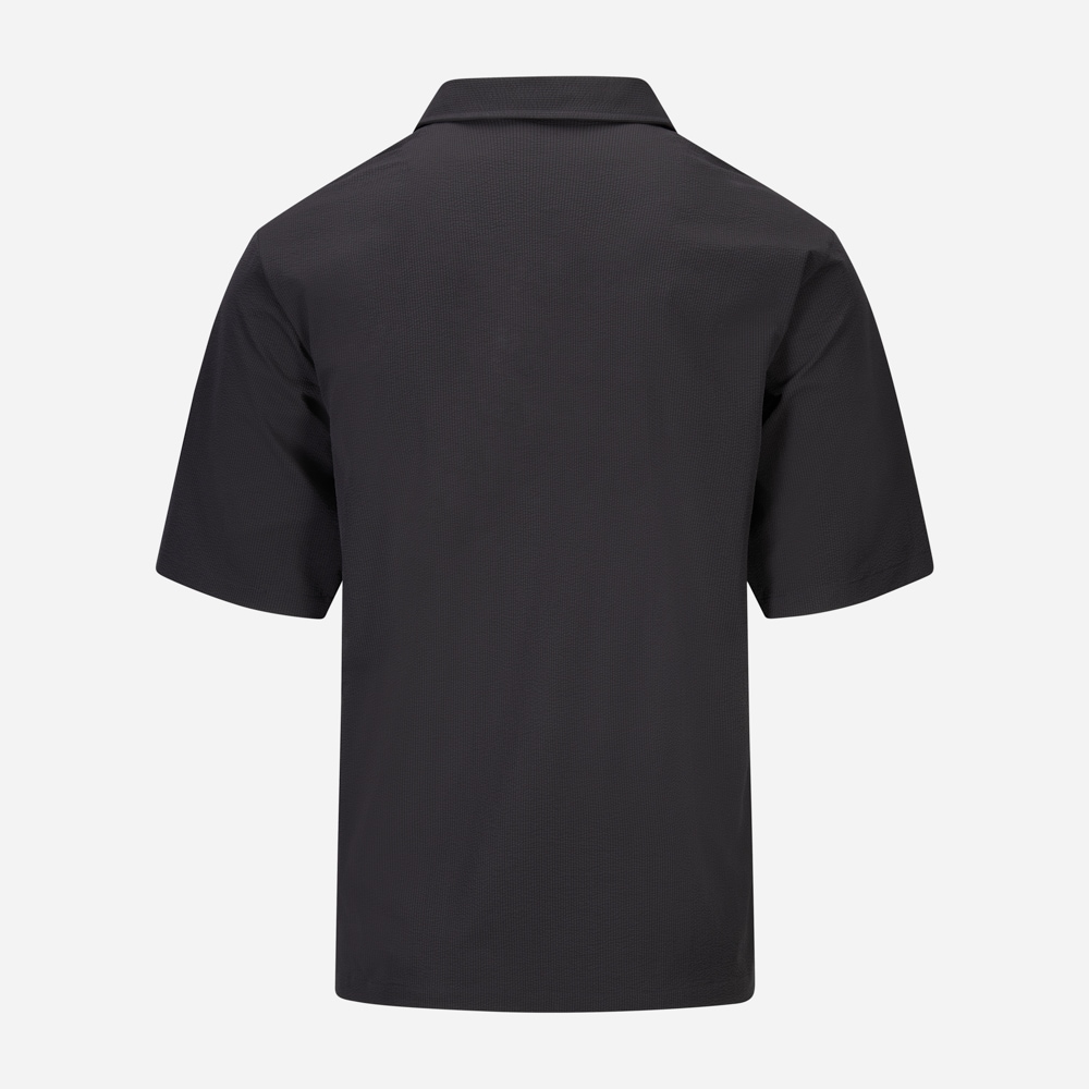 Seersucker Shirt Short Sleeve - Blue