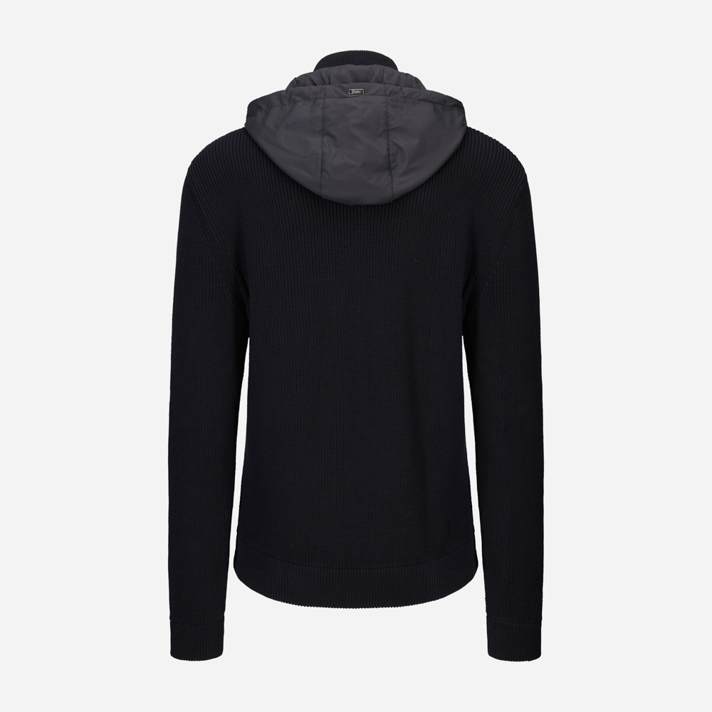 Full Zip Knit - Blue