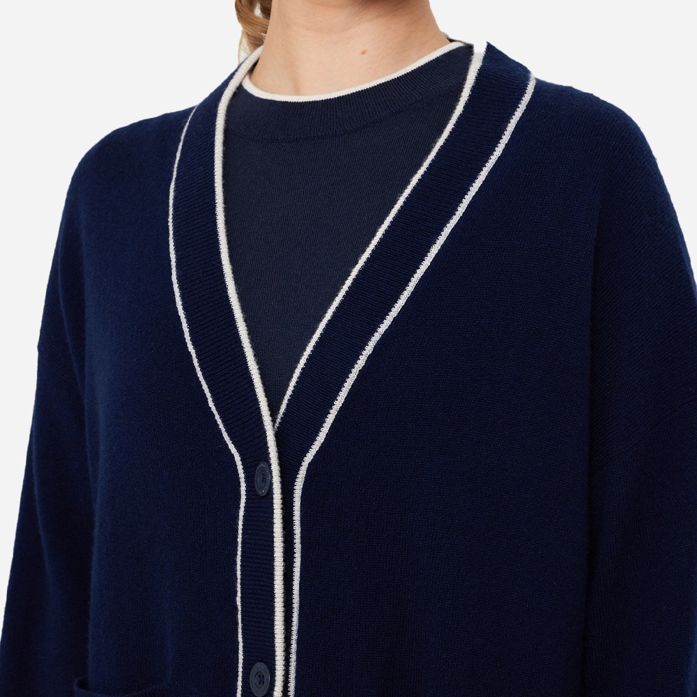 Club Cardigan - Navy-Blue