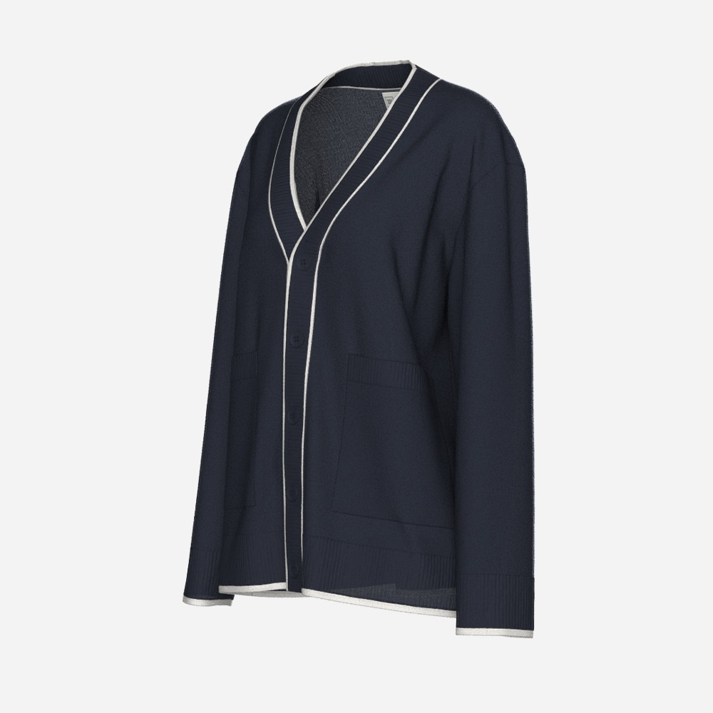 Club Cardigan - Navy-Blue