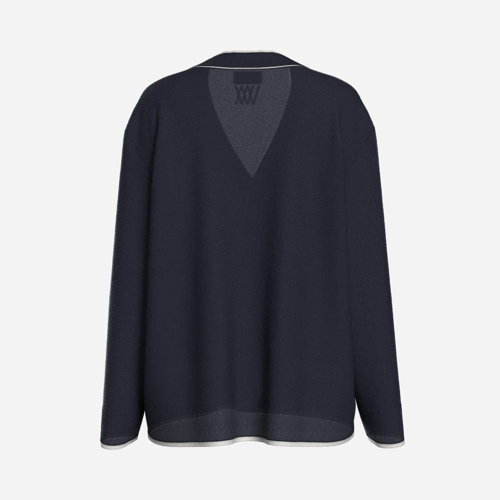 Club Cardigan - Navy-Blue