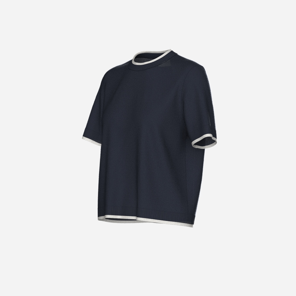 Club Top- Navy-Blue