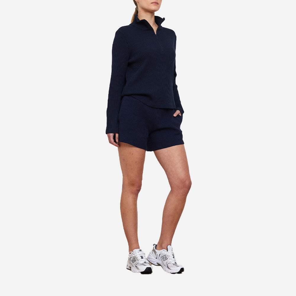 Waffle Shorts - Navy-Blue